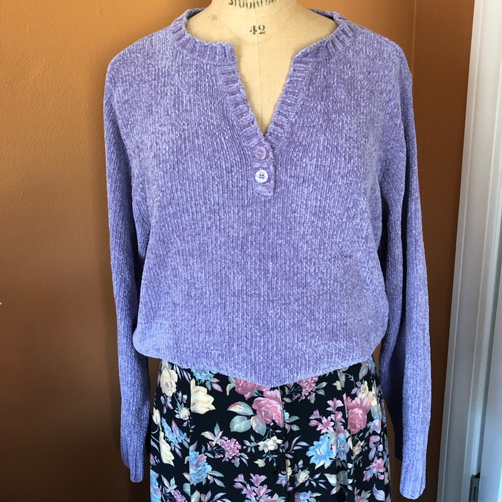 Vintage Lavender Sweater, Blair, Size L